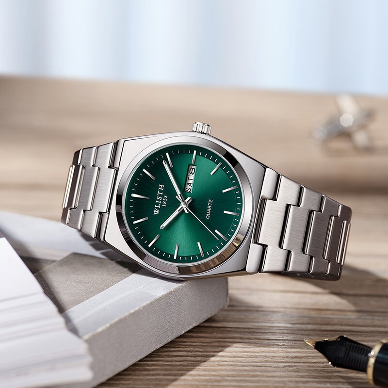 man watch quartz watch luxury waterproof luminous date week stainless steel men's watch male relógios masculino reloj hombre man watch quartz watch luxury waterproof luminous date week stainless steel men's watch male relógios masculino reloj hombre